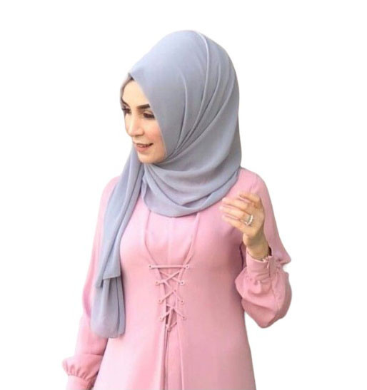 Islami Gifts - Alice Blue Color Premium Arabic Hijab For Women