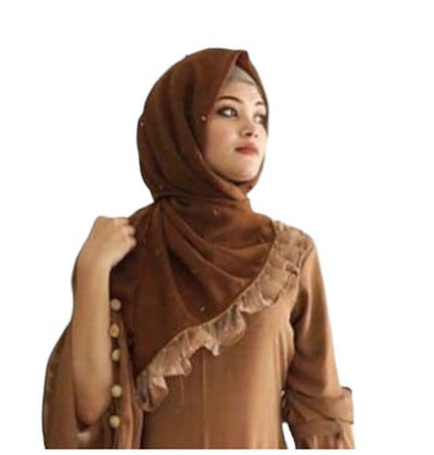 Islami Gifts -  Brown Color Premium Arabic Hijab For Women