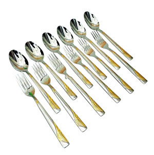 12 Pcs Stainless Steel Dinner Spoon & Fork Set