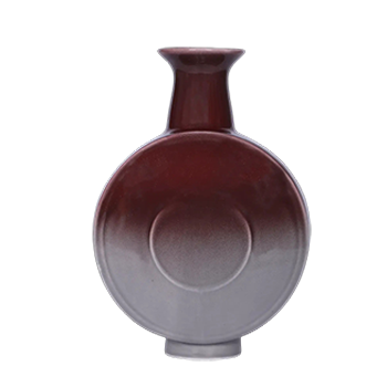 Ceramic Showpiece  - Coffee/Grey Ceramic Flower Vase