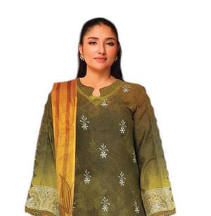 Pakistani Embroidered Printed Bana Dora Lawn Unstitched 3Pcs(8)