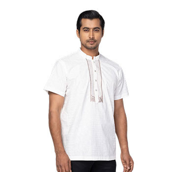 Off White Printed Cotton Fatua