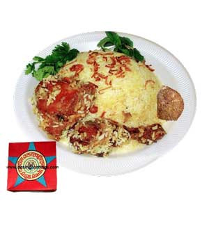 Star Chicken Biriyani Full Plate with Shami Kabab