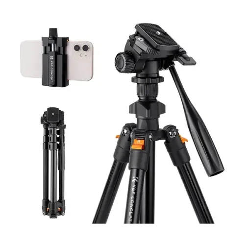 Gadgets Gimbal - K&F Concept KF09.115 K234A0 Aluminum Portable Video Tripod