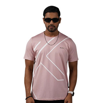 Single Jersey Mixed Blend T-Shirt For Men -06