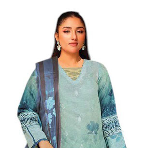 Pakistani Embroidered Printed Bana Dora Lawn Unstitched 3Pcs(6)