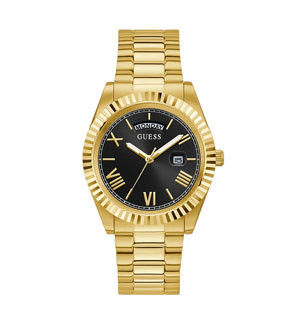 Guess Black Dial Gold-Tone Men’s Watch | GW0265G3