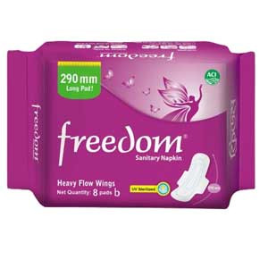 A10 ACI Freedom Heavy Flow Sanitary Napkin 8 pads