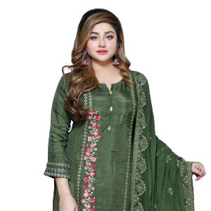 Elegant Cotton Shalwar Kameez with Exquisite Embroidery