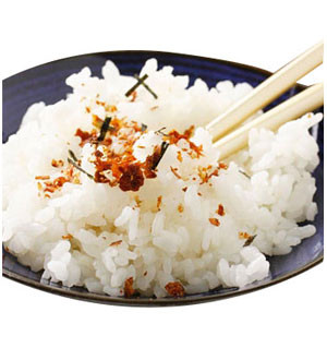Japanese Food:  Gohan Steamed rice  From Izumi