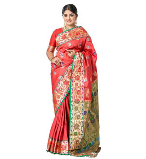 Elegance in Every Drape: Pure Katan Silk Saree for Timeless Grace