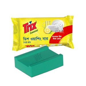 Trix Lemon Dish Washing Bar 125 gm -  6 Pcs