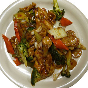 Chinese Food: Chicken With Garlic Sauce -"Chilis"