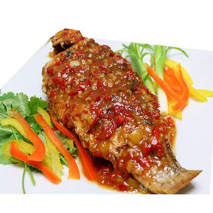 Chinese Food: Thai steamed Red Snapper with Chili Lime From - "4 Seasons"