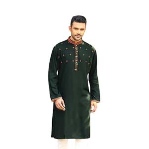 Embroidered Cotton Panjabi