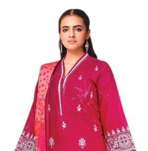 Pakistani Embroidered Printed Bana Dora Lawn Unstitched 3Pcs(5)
