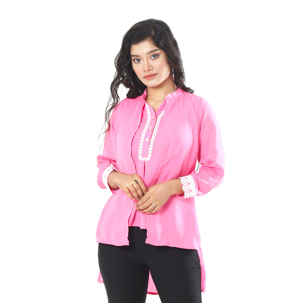 "Pretty in Pink: Women's Short Tops Collection