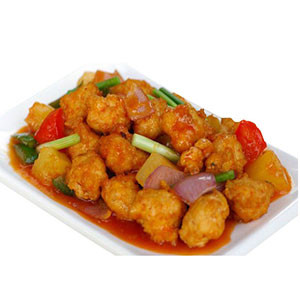 Chinese Food:  Sweet & Sour Prawn Ball-"Chilis"