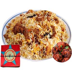 Kattchi Biryani- Full Plate with Chicken masala from Star Restaurant