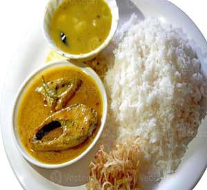 Buyal Fish with Rice and Dal Delight from Panch Bhai Restaurant, Sylhet