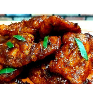 Chinese Food:  Chicken - PEKING STYLE CHICKEN  From - "Sung Garden"