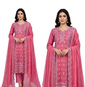 Premium Embroidered Dress -10