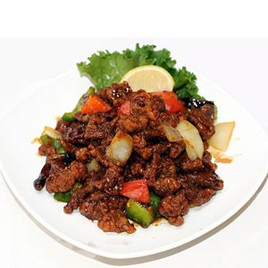 Chinese Food:  Beef - BEEF CHILLI ONION From - "Sung Garden"