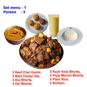 Chui Gosto set menu - 1 for 3 person