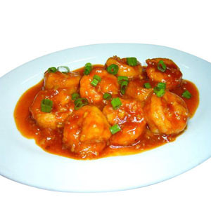 Chinese Food: Prawn With Garlic Sauce-"Chilis"