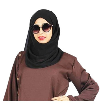Islami Gifts -  Black Color Premium Arabic Hijab For Women