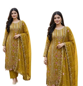 Women Dress - Ranika Heavy Embroidered Dress-1