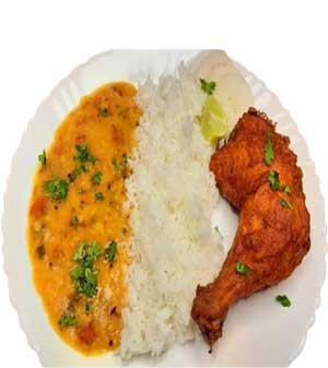 Chicken Roast with Rice Including Dal Delight from Panch Bhai Restaurant, Sylhet