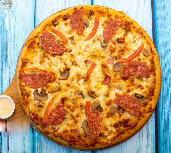 Chicken Pepperoni Pizza From Pizza King