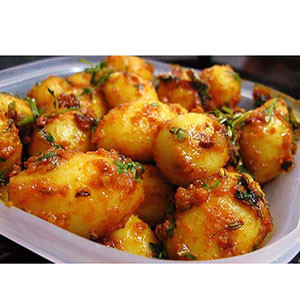 Indian Food:  Kashmiri Aloo Dum  From -"Roll Xpress "