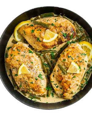 Lemon Butter Chicken Meal from Barcode Cafe  Chittagong