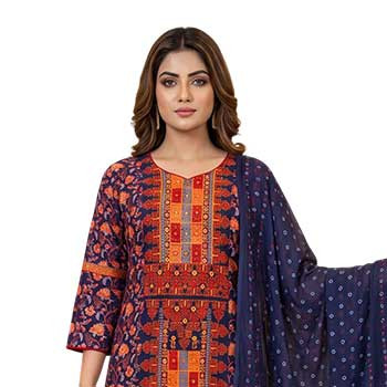 Shalwar Kameez - Embroidered Cotton Shalwar Kameez-13