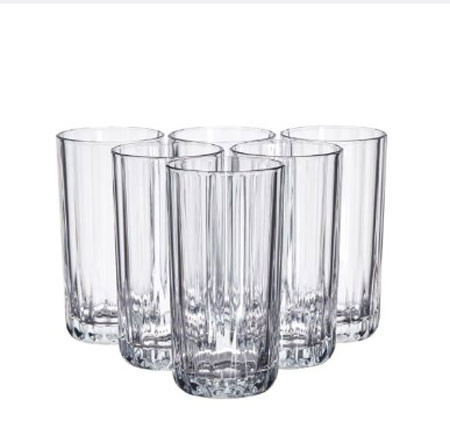 Household -  Dining  - Water Drinking Glass Tumbler - 6 Pcs