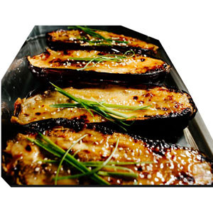 Japanese Food: Eggplant - Grilled eggplant with miso From Izumi