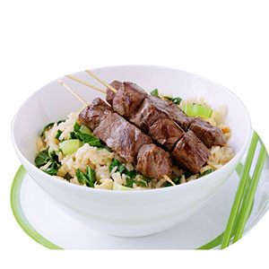 Japanese Food: Japanese Teriyaki Beef with Fried rice "Kiva Han"