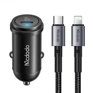 Mcdodo 749 30W PD USB C Car Charger and iP Cable Set