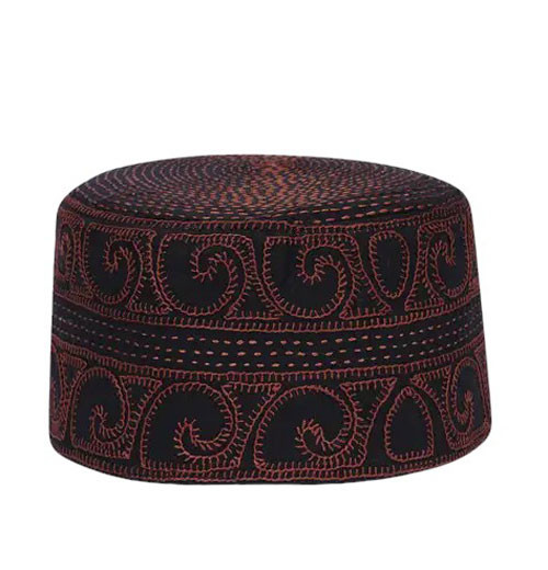 Islami Gifts - Black Embroidered Poplin Tupi