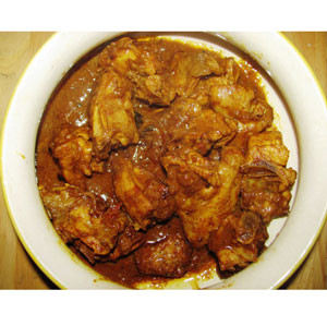 Indian Food:  Chicken Dopiaza From -"Roll Xpress"