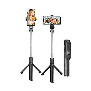 Gadgets Tripod - Q07 Bluetooth Selfie Stick And Bluetooth Remote Control (Without Light)